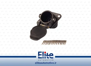 مادگی درب دار کابل برق 15 فیش ABS
